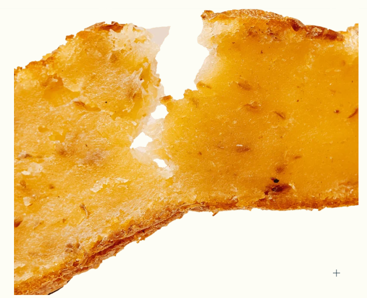 Alaskan Cod Treats being broken apart