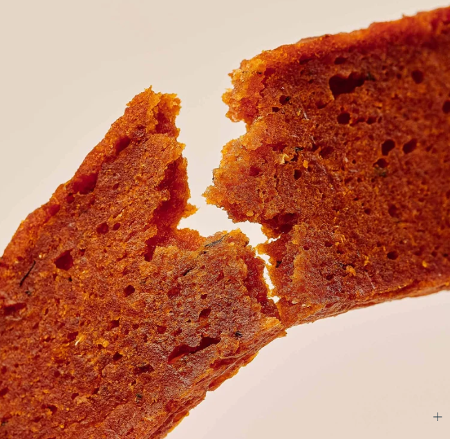 Alaskan Salmon Treats piece broken apart