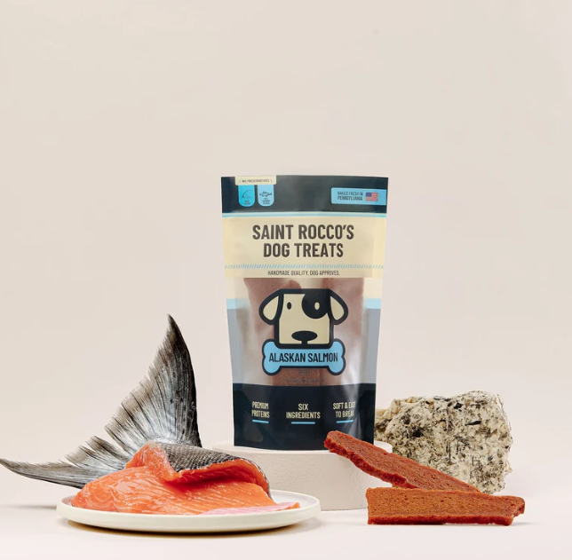 Alaskan Salmon Treats bag with ingredients