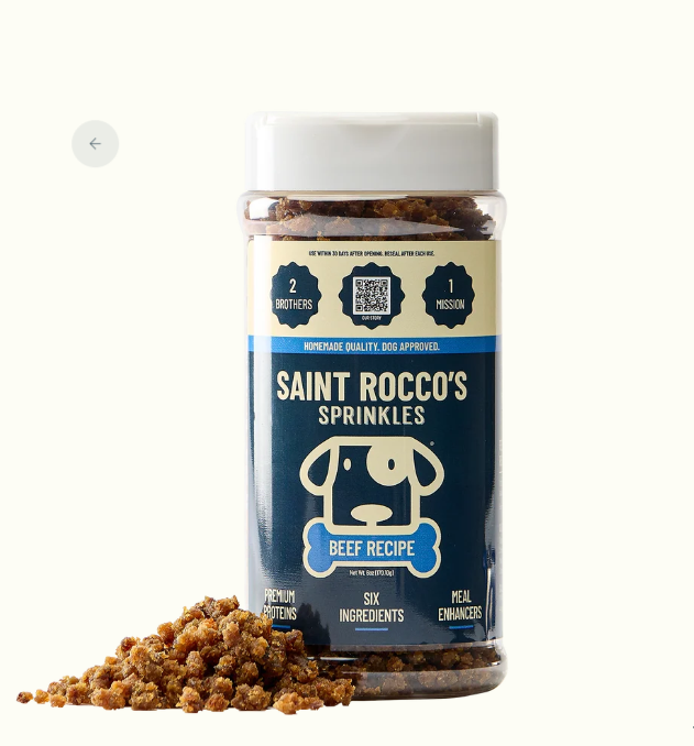 QuigLou Beef Sprinkles meal topper jar