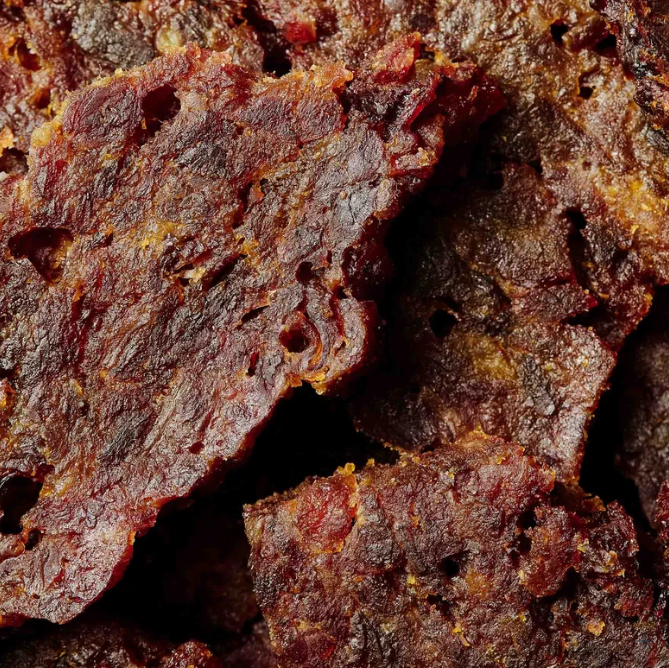 Cheeseburger treat close-up texture