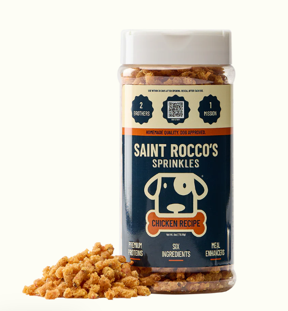 QuigLou Chicken Sprinkles meal topper jar