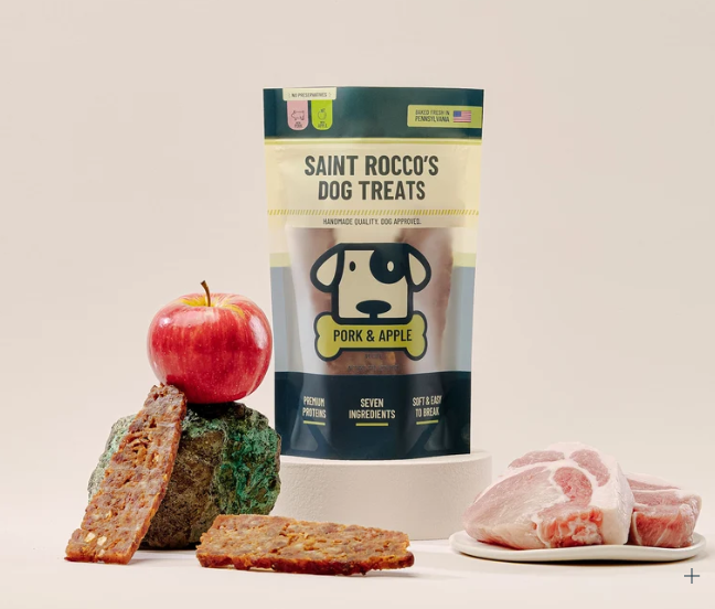 Pork & Apple package with raw pork and apple ingredients